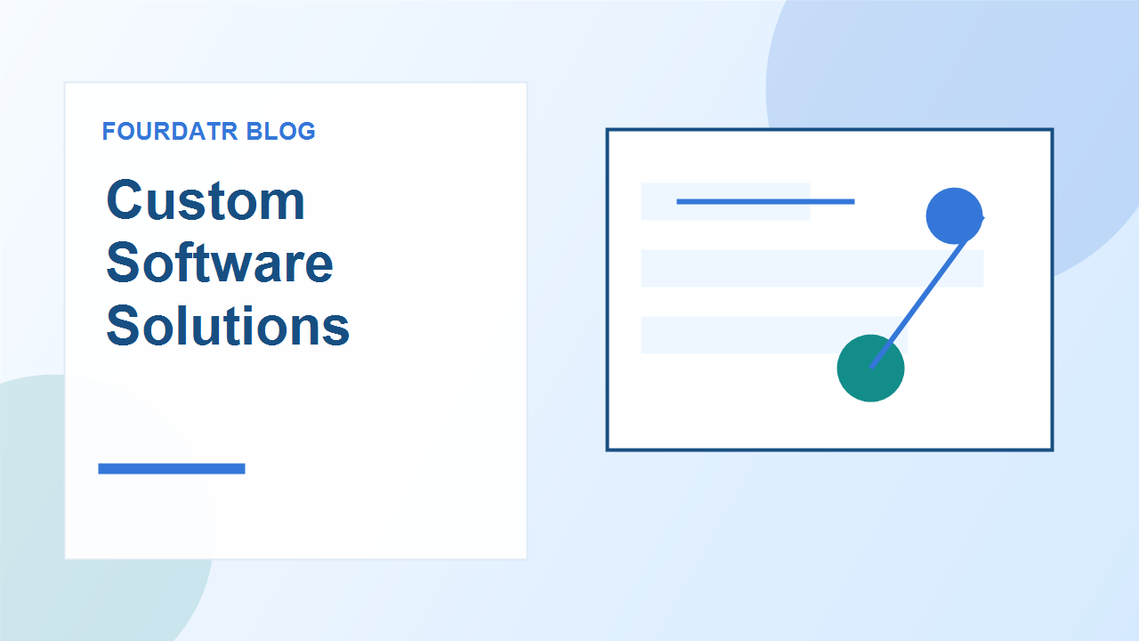 Custom software architecture and connected systems illustration